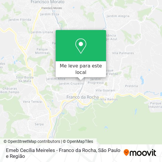 Emeb Cecília Meireles - Franco da Rocha mapa