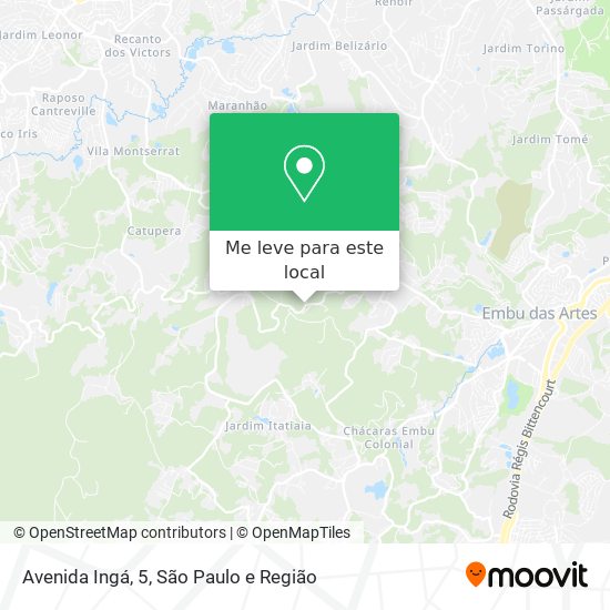 Avenida Ingá, 5 mapa