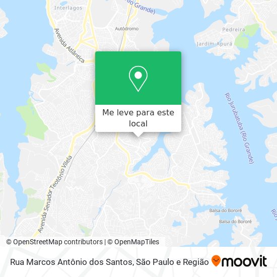 Rua Marcos Antônio dos Santos mapa