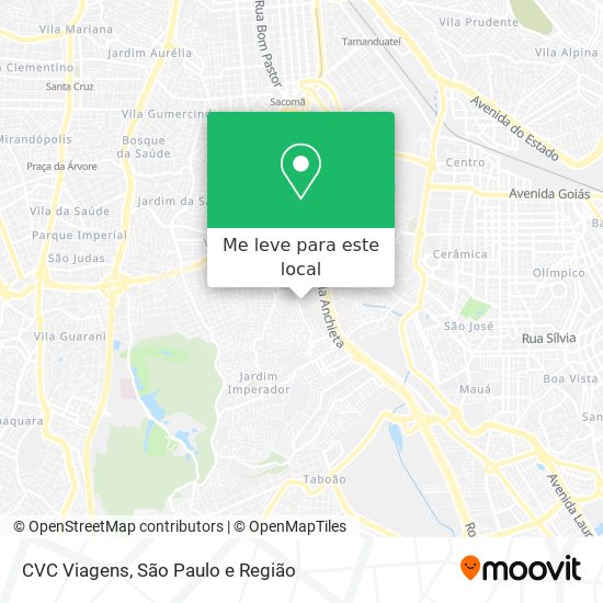 CVC Viagens mapa