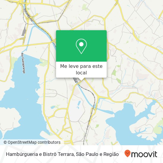 Hambúrgueria e Bistrô Terrara, Avenida Interlagos, 4455 Cidade Dutra São Paulo-SP 04661-300 mapa