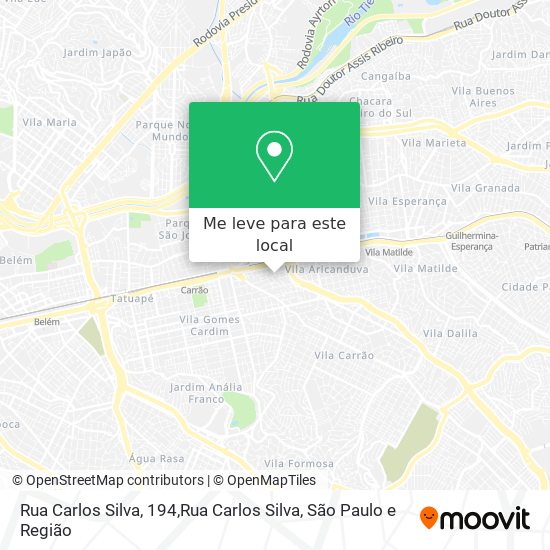 Rua Carlos Silva, 194,Rua Carlos Silva mapa