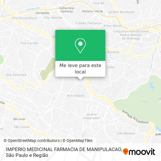 IMPERIO MEDICINAL FARMACIA DE MANIPULACAO mapa