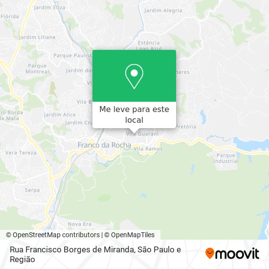 Rua Francisco Borges de Miranda mapa