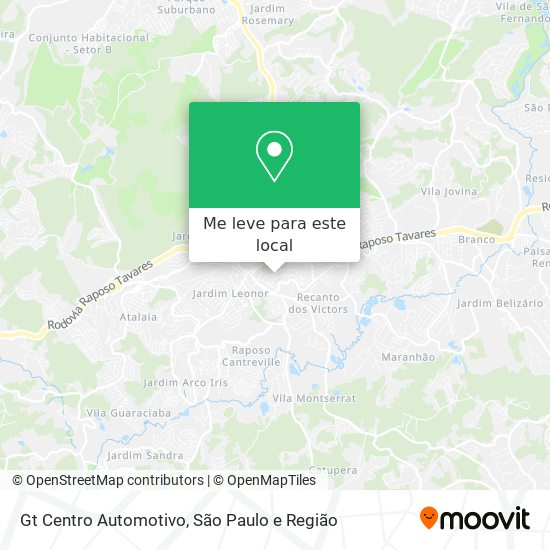 Gt Centro Automotivo mapa