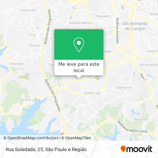 Rua Soledade, 25 mapa