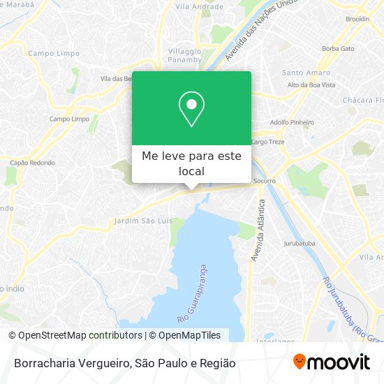 Borracharia Vergueiro mapa