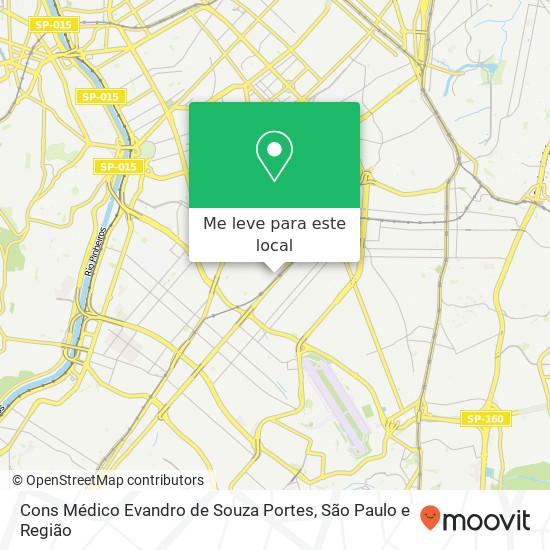 Cons Médico Evandro de Souza Portes, Avenida Rouxinol, 1041 Moema São Paulo-SP 04516-001 mapa