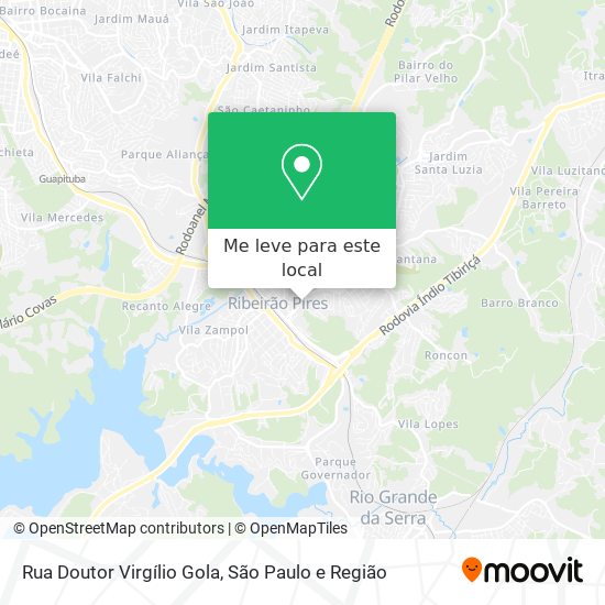 Rua Doutor Virgílio Gola mapa