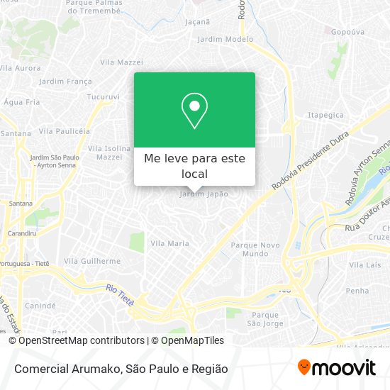 Comercial Arumako mapa