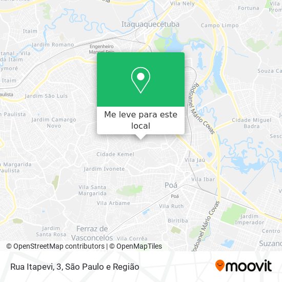 Rua Itapevi, 3 mapa