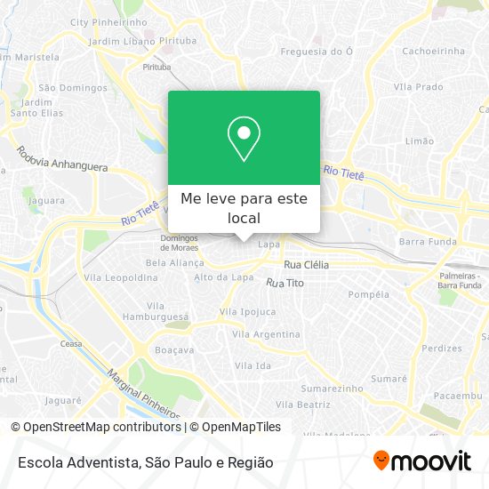 Escola Adventista mapa