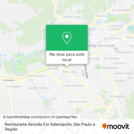 Restaurante Senzala Em Salesopolis mapa