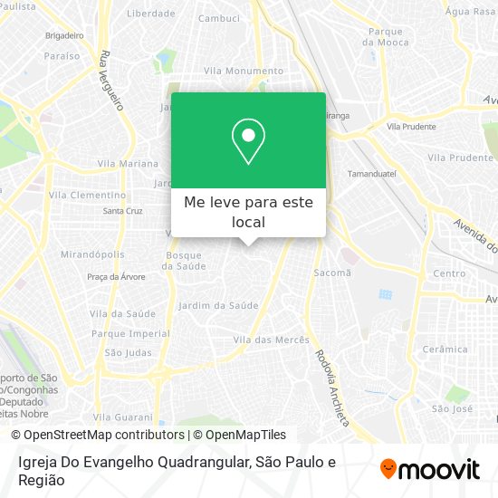 Igreja Do Evangelho Quadrangular mapa