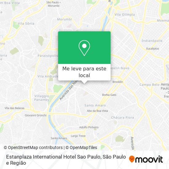 Estanplaza International Hotel Sao Paulo mapa