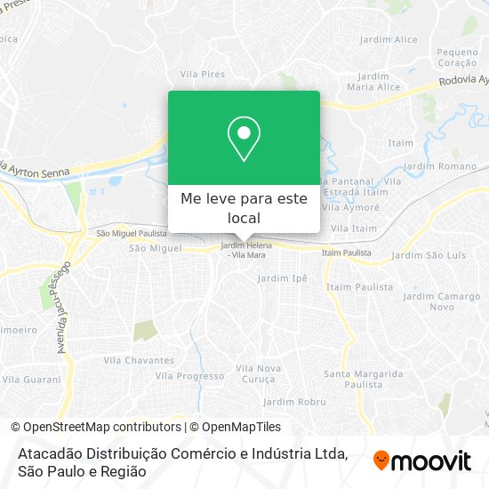 Atacadão Distribuição Comércio e Indústria Ltda mapa