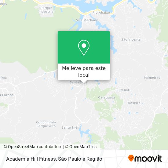 Academia Hill Fitness mapa