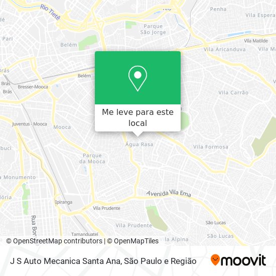 J S Auto Mecanica Santa Ana mapa