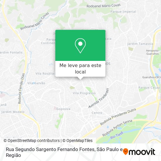 Rua Segundo Sargento Fernando Fontes mapa