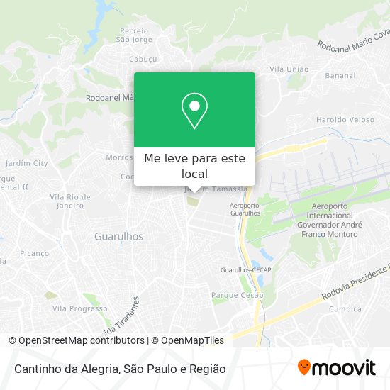 Cantinho da Alegria mapa