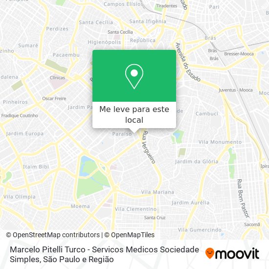 Marcelo Pitelli Turco - Servicos Medicos Sociedade Simples mapa