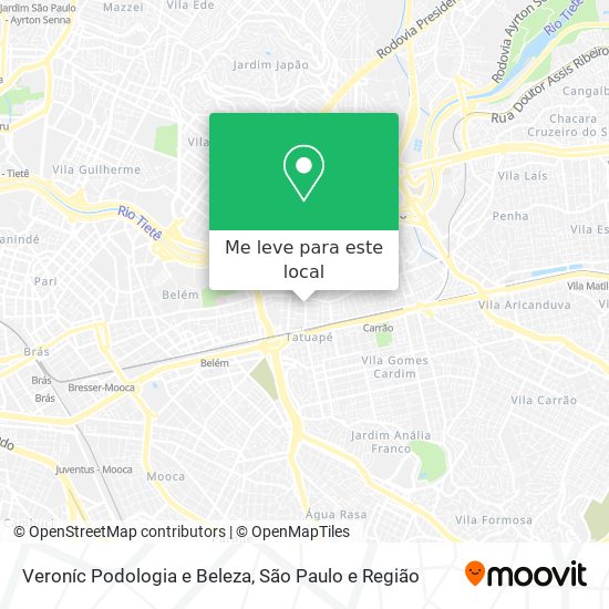 Veroníc Podologia e Beleza mapa