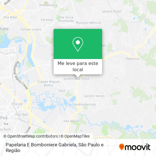Papelaria E Bomboniere Gabriela mapa