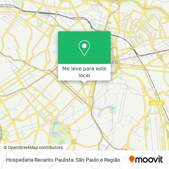 Hospedaria Recanto Paulista mapa
