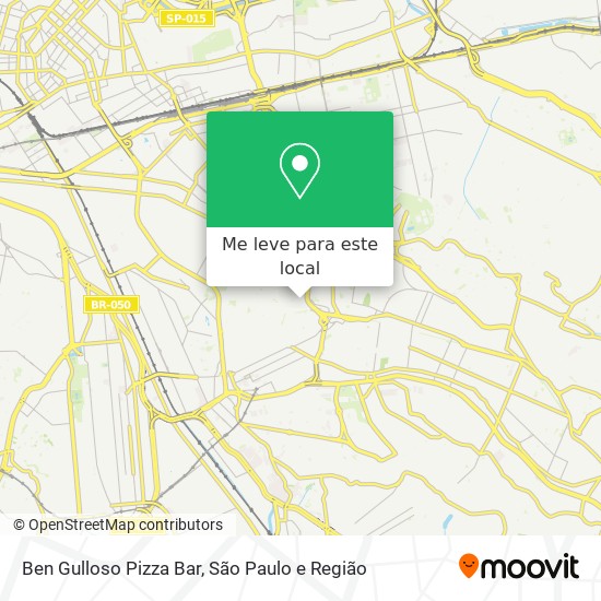 Ben Gulloso Pizza Bar mapa