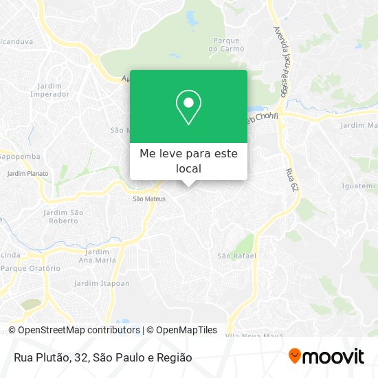 Rua Plutão, 32 mapa
