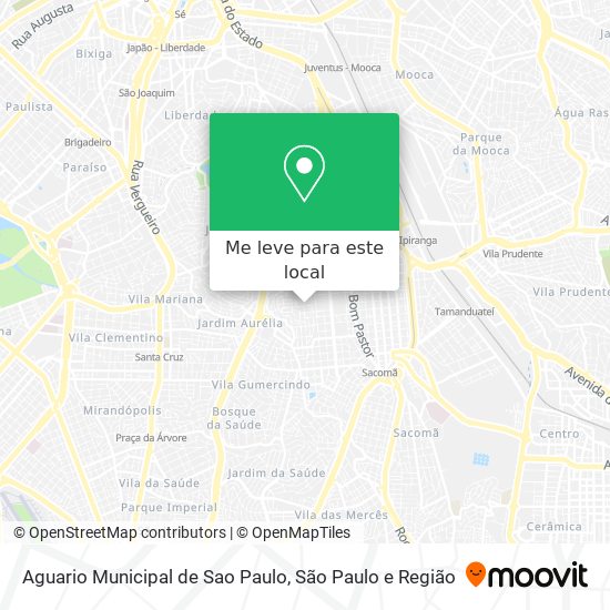 Aguario Municipal de Sao Paulo mapa