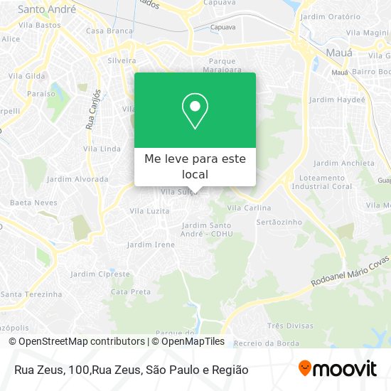 Rua Zeus, 100,Rua Zeus mapa