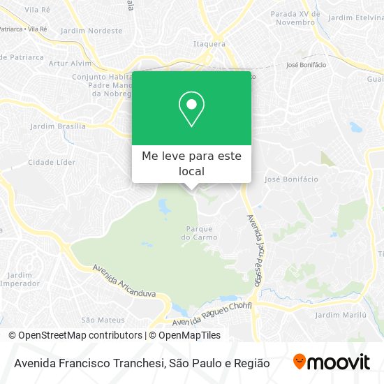 Avenida Francisco Tranchesi mapa