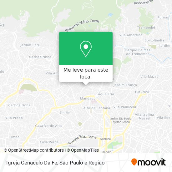 Igreja Cenaculo Da Fe mapa