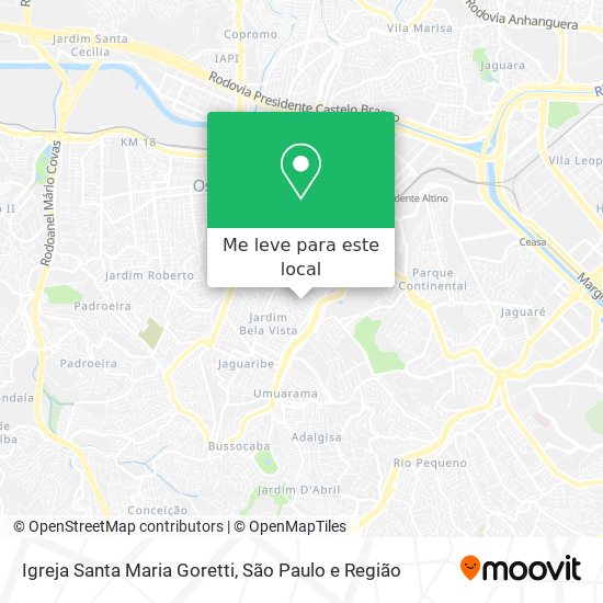Igreja Santa Maria Goretti mapa