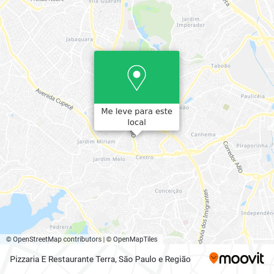 Pizzaria E Restaurante Terra mapa