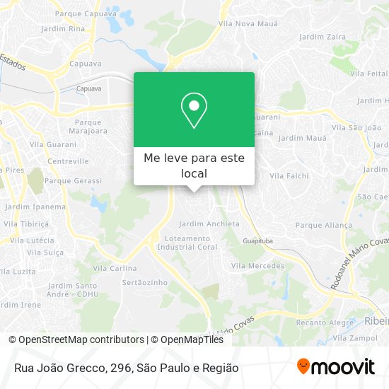 Rua João Grecco, 296 mapa