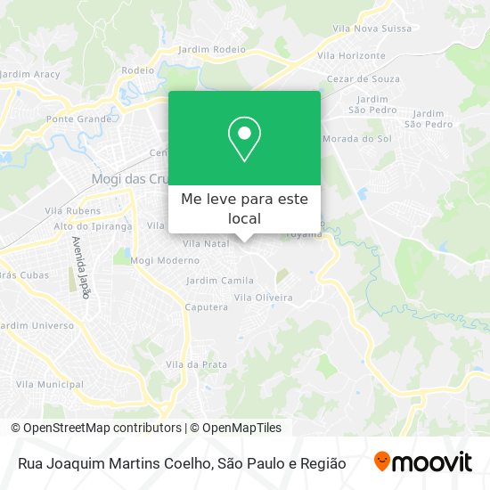 Rua Joaquim Martins Coelho mapa