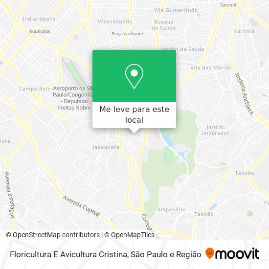 Floricultura E Avicultura Cristina mapa