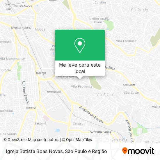 Igreja Batista Boas Novas mapa