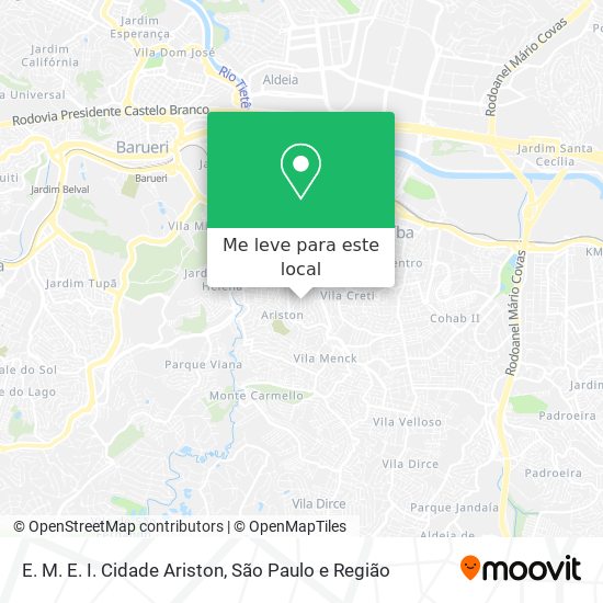 E. M. E. I. Cidade Ariston mapa