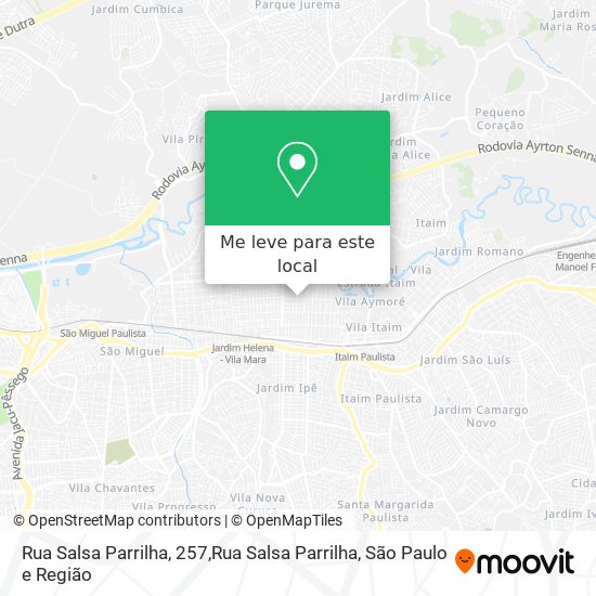 Rua Salsa Parrilha, 257,Rua Salsa Parrilha mapa