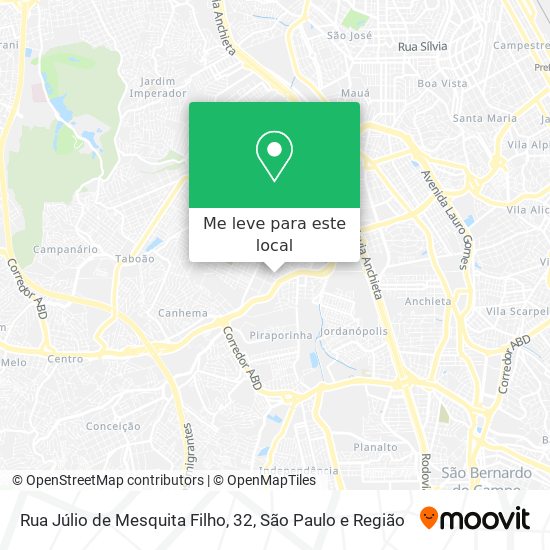 Rua Júlio de Mesquita Filho, 32 mapa