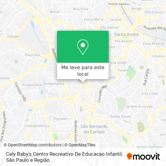 Cely Baby's Centro Recreativo De Educacao Infantil mapa