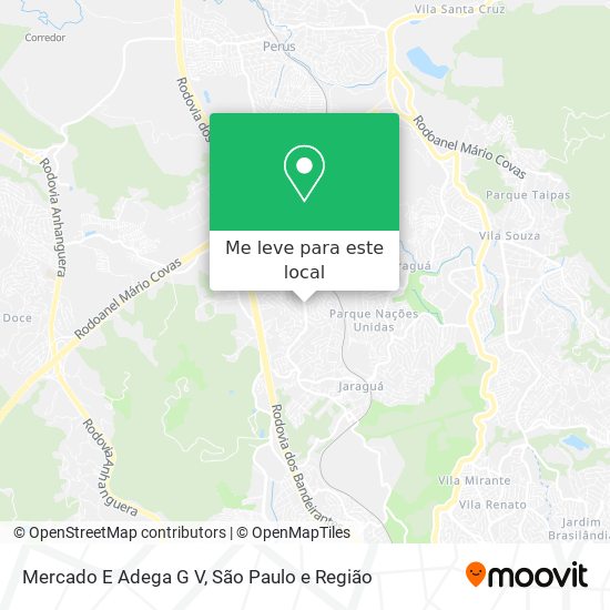 Mercado E Adega G V mapa