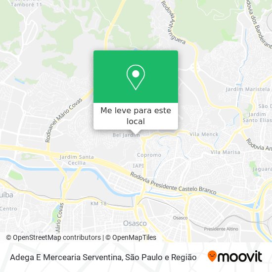 Adega E Mercearia Serventina mapa