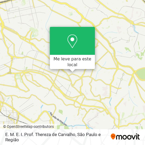 E. M. E. I. Prof. Thereza de Carvalho mapa