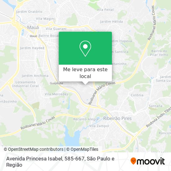 Avenida Princesa Isabel, 585-667 mapa