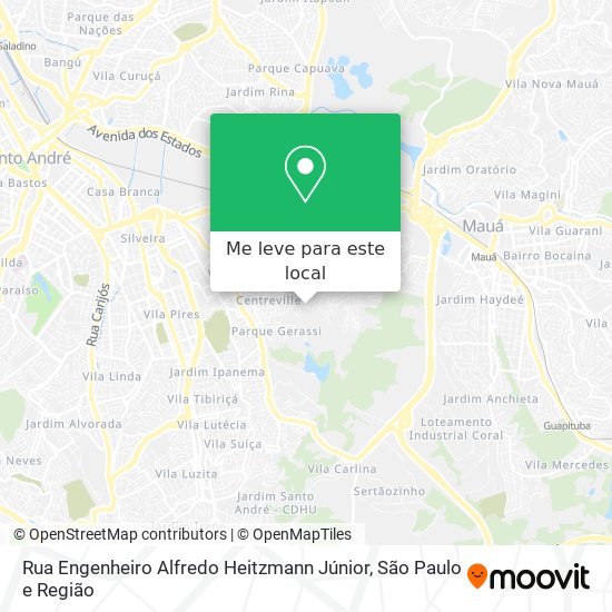 Rua Engenheiro Alfredo Heitzmann Júnior mapa