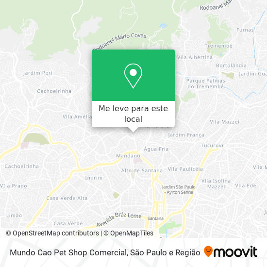 Mundo Cao Pet Shop Comercial mapa